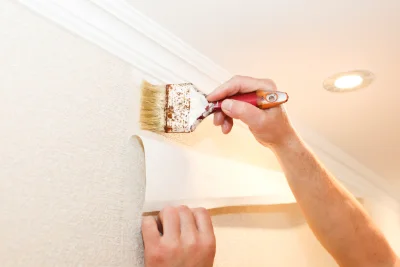 Pose de papier peint à Fauguerolles — revêtements muraux et toiles de verre